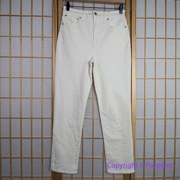 NEW Madewell The‎ High-Rise Perfect Vintage Jean in Tile White, 27 - Picture 2 of 16